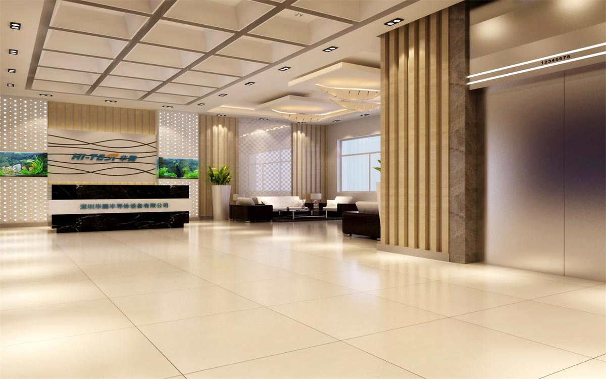 3000平米深圳市华腾半导体设备办公室&车间装饰设计工程